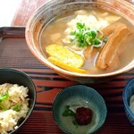 介そば - 「ゆし豆腐そば」じゅーしー付