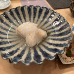 木挽町 とも樹 - 13キロの九絵の酒蒸し～自家製ポン酢～