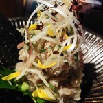 鶏と魚と炭火焼き 燈 - なめろう780円アップ