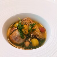 Plaiga TOKYO - ⚫のどくろの鱗焼きと河豚白子のソテー