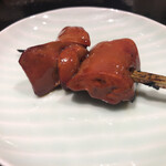 鳥匠 いし井 - レア感を楽しめる火入れの肝はトロトロ(^^)流石でございます♪
      