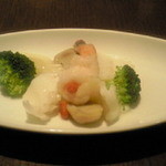 海老と烏賊の塩炒め