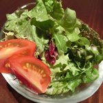 ヴィアート - 【'12/12/12撮影】木戸シェフ自慢 本日のスペシャリテ 1000円 のサラダ