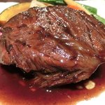 ヴィアート - 【'12/12/12撮影】木戸シェフ自慢 本日のスペシャリテ 1000円 の黒毛和牛ホホ肉の赤ワイン煮込み