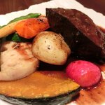 ヴィアート - 【'12/12/12撮影】木戸シェフ自慢 本日のスペシャリテ 1000円 の黒毛和牛ホホ肉の赤ワイン煮込み