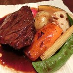 ヴィアート - 【'12/12/12撮影】木戸シェフ自慢 本日のスペシャリテ 1000円 の黒毛和牛ホホ肉の赤ワイン煮込み