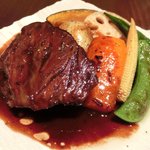 ヴィアート - 【'12/12/12撮影】木戸シェフ自慢 本日のスペシャリテ 1000円 の黒毛和牛ホホ肉の赤ワイン煮込み