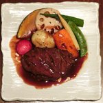 ヴィアート - 【'12/12/12撮影】木戸シェフ自慢 本日のスペシャリテ 1000円 の黒毛和牛ホホ肉の赤ワイン煮込み
