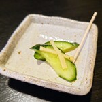 慈げん - いつものスプーン休めの皿が四角！