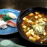 栄寿し - すしラーメン（マーボーメン）