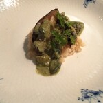 すてーき広尾 - アワビのリゾット