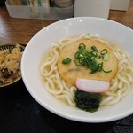 博多うどん よかよか - 丸天うどん＋かしわめし