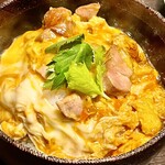 鳥田中 - さらに食べます親子丼ｗ　混ざってない雑炊ですｗ