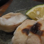 礎 - とろとろ～濃厚なので塩とスダチで頂く