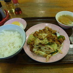 Tenshin Shokudou - ホイコーロー定食、740円