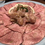 焼肉 静龍苑 - タン塩　ミノ