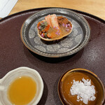 馳走 啐啄一十  - 香箱蟹、ライムジュレ