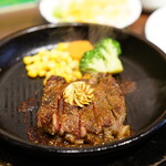 いきなりステーキ - ワイルドステーキ 150g (￥880)、ランチセット (￥220)