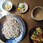 手打そば 藤村 - 天丼セット 1,200円