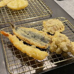 Hakata Tempura Takao - 上たかお定食（海老・イワシ・野菜）