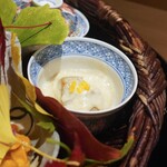 銀座 しのはら - 八寸：柿白和え