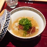 銀座 しのはら - 白子伊勢海老炊き合わせ