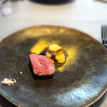 RiVi - 7.黒毛和牛ロースト シェリー酒ソース パンプキンとゴルゴンゾーラ 