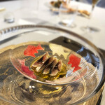 RiVi - 4品目.〆サバ 大根 オリーブオイル 下層にサルサベルテソース