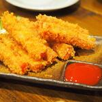 卓 - つまみハムカツその１