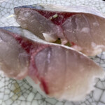 亀正くるくる寿司 - 2021年12月3日 シメサバ