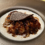 モノリス - 白子のムニエル、菊芋のスープ、トリュフ