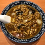 Tyuukaryouri Niko - 卵の甘辛味噌ラーメン：７５０円（税込）【２０２１年１２月撮影】