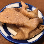 仙台中華そば 銘店嘉一 - 鶏皮　コリッコリ