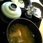 Keitei Akuchi Oosaka Ten - 茶碗蒸しと味噌汁 大根おろしがいい感じ