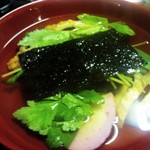 赤乃れん - 自分の餅抜きお雑煮1杯目