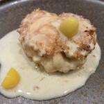 レストラン パ・マル - 鱈白子のムニエル 銀杏 ロックフォール・チーズ