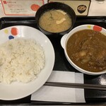 松屋 - 創業ハンバーグビーフカレーの並です。（2021年12月）