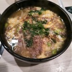 炭火焼肉ハマン - 濃くうまスジだしうどん