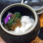 Kaiseki Matsuya - 酢の物、真鱈白子、刀豆