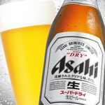 もみだれ焼肉獅子楼 - 瓶ビール(アサヒスーパードライ)