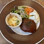 白壁倶楽部 - ハンバーグランチ