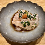 天ぷら たけうち - 皮剥の肝和え