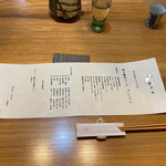 手打ち蕎麦・鮨 いまふく - お品書き