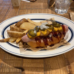 NICK STOCK Hiroshima Ekimae Ten - Red Hot Chili Cheese Dog