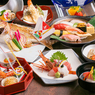 《寿司会席》各種ご宴会・お集まりにご利用下さいませ。