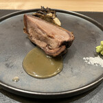 銀座 大石 - んっほー！見た感じはすんごい火入ってるけどやらかいんだぁ！でっけえ舞茸もここで登場♪