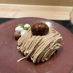 銀座 大石 - ストップ言うまでモンブランかけてくれました♡てんこもり♡