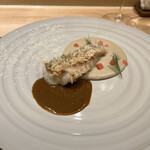 銀座 大石 - ナンダカの松笠焼き！ソースがナンダカとナンダカの２種類