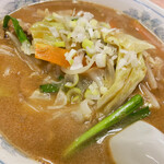 味の舘 - キャベツ中心の野菜は程よい炒め具合