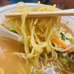 味の舘 - みそラーメンの麺